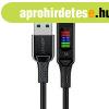 Acefast C7-04 USB-A USB-C 60W 1.2m cable with display - blac