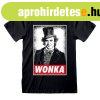 Unisex rvid ujj pl Willy Wonka Wonka Fekete MOST 15469 H