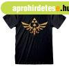 Rvid ujj pl The Legend of Zelda Hyrule Logo Fekete Unise