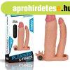  Add 3" Vibrating Double Penis Sleeve 