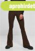 Urban Classics Ladies Rib Knit Bootcut Leggings brown