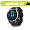 Garmin Fenix E Silver with Black Silicon Band