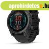 Garmin Fenix E Slate Grey steel with Black silicone band