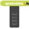 Orico W5P-100 USB-rl 4x USB 2.0 hub adapterre (fekete)