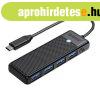 Orico Hub 4in1 USB A3.0x4 (fekete)