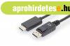 Assmann DisplayPort adapter cable, DP - HDMI type A 1m Black