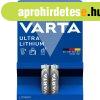 Elem AAA mikro LR03 2 db/csomag, Varta Ultra Lithium