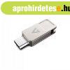 V7 128GB Flash Drive USB3.2 + Type-C Silver