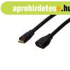 Logilink CU0125 USB2.0 microUSB/M - Micro-USB/F cable 5m Bla