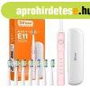 Sonic toothbrush with tips set and travel case BV E11 (Pink)