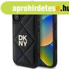 DKNY DKHCP16SPQDSLK Quilted Stack Logo tok iPhone 16 - feket