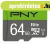 PNY 64GB microSDXC Elite Class 10 UHS-I + adapterrel