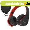 PowerLocus P1 Fekete/Piros Bluetooth Fejhallgat