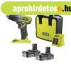 Ryobi 18V One Plus? tvecsavaroz, 2x 2,0 Ah akkumultor, t