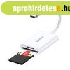 Ugreen 2-in-1 USB-C Card Reader CM265 (white)