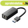 Ugreen CR111 USB-A - RJ45 hlzati adapter - fekete