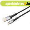 Avax CB401G STEELY USB-A - Lightning 20W 1,5m Cable Black/Gr