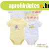 Foxy Baby Rvid ujj pamut body szett (4db-os) ( 68 ) - Jgk