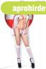 CR 3854 S/M White Sexy Nurse Costume Dress