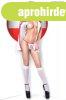  CR 3854  S/M  White Sexy Nurse Costume Dress 