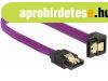 DeLock SATA cable 6 Gb/s 20cm down / straight metal Purple P