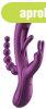 TRILUX Kinky Finger Rabbit Vibrator with Anal Beads Purple