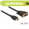 Delock talakt Kbel - 85654 (HDMI - DVI (24+1), apa/apa, 