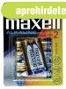 MAXELL LR6 alkli tarts ceruza elem, AA 1,5 V 4+2 db