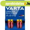 Elem AAA mikro LR03 Longlife Max Power 4 db/csomag, Varta 