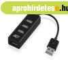 ACT AC6205 4-portos USB 2.0 HUB Black