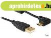 DeLock USB-A apa > USB micro-B apa kbel, 90-ban forgato