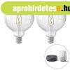 2 db smart E27 szablyozhat LED lmpa kszlet G125 7,5W 105