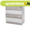 Lorelli Komd - White & Artwood -j