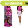 Barbie 65. vforduls baba csillagos pink topban