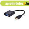 GEMBIRD A-HDMI-VGA-04 fekete HDMI - VGA adapter