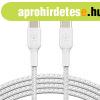 Belkin BoostCharge Braided USB-C to USB-C Cable 2m White