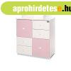 Lorelli Cupboard pelenkz komd - White & Orchid Pink