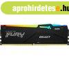 Kingston 16GB DDR5 5600MHz Fury Beast RGB Black