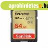 Sandisk 64GB SDXC Extreme Class 10 U3 UHS-I V30