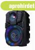 Gembird SPK-BT-LED-01 Bluetooth portable party speaker Black