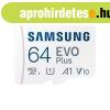 SAMSUNG Memriakrtya, EVO Plus microSDXC krtya, 64GB, UHS-