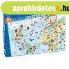 Megfigyeltet puzzle - Fld llatai, 100 db-os - Animals of 