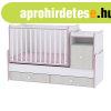 Lorelli Trend PLUS kombi gy 70x165 - White & Pink Cross