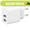 Gembird 2-Port Universal USB Charger White