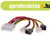 Akyga AK-CA-34 Molex (m) / 2x 3 pin 12V (m) / 2x 3 pin 5V (m