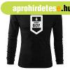 DRAGOWA Fit-T hossz ujj pl army boy, fekete 160g/m2