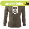 DRAGOWA Fit-T hossz ujj pl army boy, oliva 160g/m2