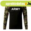 DRAGOWA Fit-T hossz ujj pl army, woodland 160g/m2