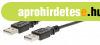 USB 2.0 K�bel A Dugasz - A Dugasz 2.00 m Fekete