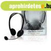 Headset Flre Illeszked 2x 3.5 mm Beptett Mikrofon Fekete